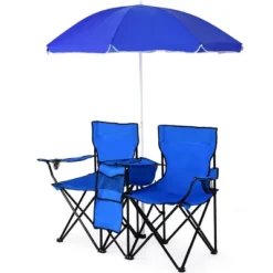 Costway Portable Folding Picnic Double Chair W/Umbrella Table Cooler Beach Camping Chair -Sunnydaze Decor Store GUEST e0ab7faf 2770 4305 b077 062393bba0f4