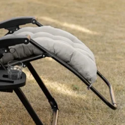 Outsunny Padded Zero Gravity Chair, Folding Recliner Chair, Patio Lounger With Cup Holder, Cushion For Outdoor, Patio, Deck, And Poolside, Gray -Sunnydaze Decor Store GUEST e4d6f05e 17eb 44b9 aa0c eaba675b3d7d