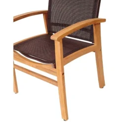 New Pacific 5pc Patio Teak Wood Dining Set - International Home Miami -Sunnydaze Decor Store GUEST e753db86 3411 417e 8b52 db84cf2e247d