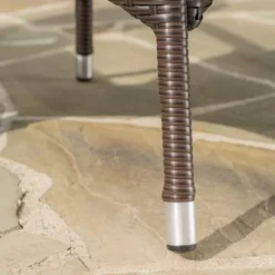 Corsica Round Wicker Bistro Table - Multi Brown - Christopher Knight Home -Sunnydaze Decor Store GUEST e9637de7 ba1b 4f7b 8ef4 67b93ca2adea