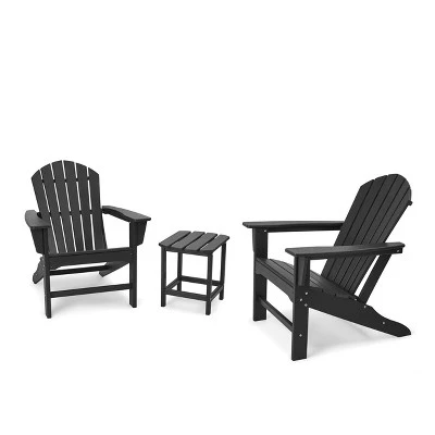 3pk Seating Set With Plastic Resin Adirondack Chairs & Side Table - EDYO LIVING 10 3pk Seating Set With Plastic Resin Adirondack Chairs & Side Table - EDYO LIVING - Image 10