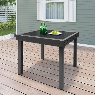 Outdoor Aluminum Expandable Multifunctional Dining Table - Crestlive Products 2 Outdoor Aluminum Expandable Multifunctional Dining Table - Crestlive Products - Image 2