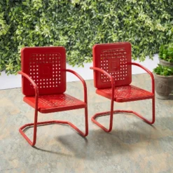 2pk Bates Outdoor Steel Arm Chairs - Crosley 17 2pk Bates Outdoor Steel Arm Chairs - Crosley -Sunnydaze Decor Store GUEST effe0565 9d97 4aad b50a b3427de176ac