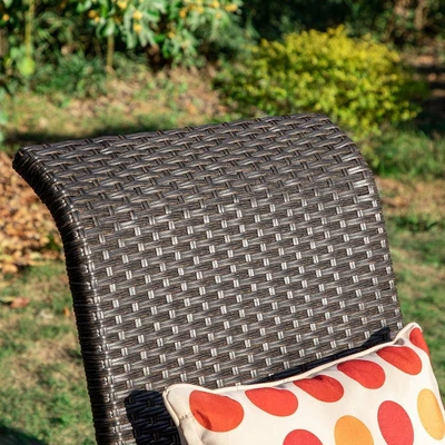 5pc Patio Dining Set With Square Steel Fire Pit With Faux Wood Tabletop & Rattan 360 Swivel Chairs - Captiva Designs 7 5pc Patio Dining Set With Square Steel Fire Pit With Faux Wood Tabletop & Rattan 360 Swivel Chairs - Captiva Designs - Image 7