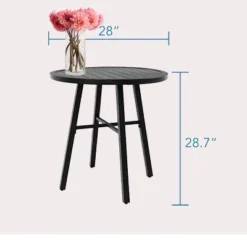 3pc Patio Dining Set With Small Round Steel Table & Sling Chairs - Captiva Designs 15 3pc Patio Dining Set With Small Round Steel Table & Sling Chairs - Captiva Designs -Sunnydaze Decor Store GUEST f573ad33 e875 44fd b987 cfd5e90a44cf