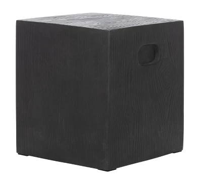 Cube Indoor/Outdoor Modern Concrete Accent Table - Black - Safavieh 3 Cube Indoor/Outdoor Modern Concrete Accent Table - Black - Safavieh - Image 3