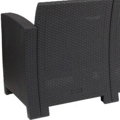 Emma And Oliver Faux Rattan Sofa With All-Weather Cushions -Sunnydaze Decor Store GUEST f76590b2 3bfc 44c8 bef2 4ab66a93ead5