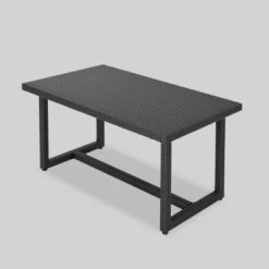 Melville 7pc Wicker Dining Set - Gray - Christopher Knight Home -Sunnydaze Decor Store GUEST f97deb18 da74 42ed 8056 8398bbe93c01