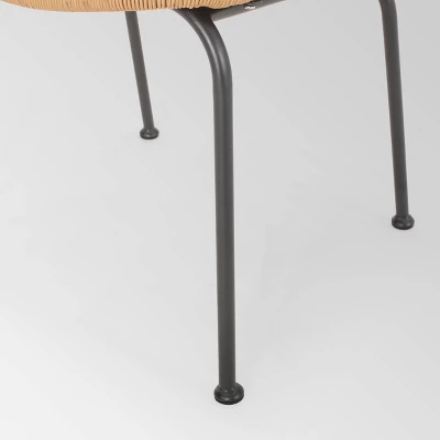 Spinnaker Set Of 2 Wicker Boho Dining Chairs - Light Brown - Christopher Knight Home 4 Spinnaker Set Of 2 Wicker Boho Dining Chairs - Light Brown - Christopher Knight Home - Image 4