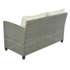 5-Piece Outdoor Conversation Set With Coffee Table, Cushions And Single Chair-ModernLuxe 19 5-Piece Outdoor Conversation Set With Coffee Table, Cushions And Single Chair-ModernLuxe -Sunnydaze Decor Store GUEST fe03df73 4737 4232 85f5 ab11e61cfb5c