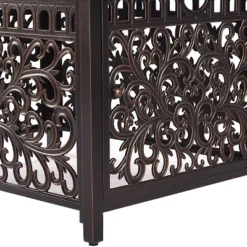 5pc Outdoor Dining Set With 48" Rectangle Fire Table & Deep Seating Swivel Rocking Chairs, Wind Blocker Lid & Covers - Oakland Living 20 5pc Outdoor Dining Set With 48" Rectangle Fire Table & Deep Seating Swivel Rocking Chairs, Wind Blocker Lid & Covers - Oakland Living -Sunnydaze Decor Store GUEST fe6bf3d4 ec6a 43e8 9000 8aa3a927b2c1